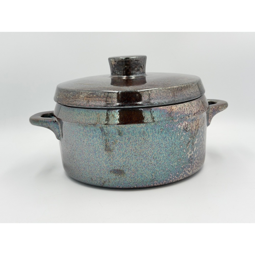 Rorstrand Peru Luster Glaze Lidded Casserole Sweden MCM